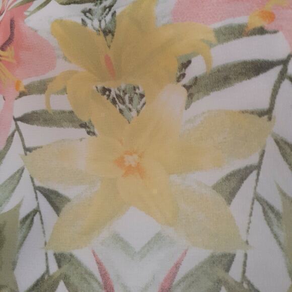 BANANA REPUBLIC Long Dress‎ Maxi Length Size 0 Floral Colorful Tropical Hawaiian - Picture 7 of 7